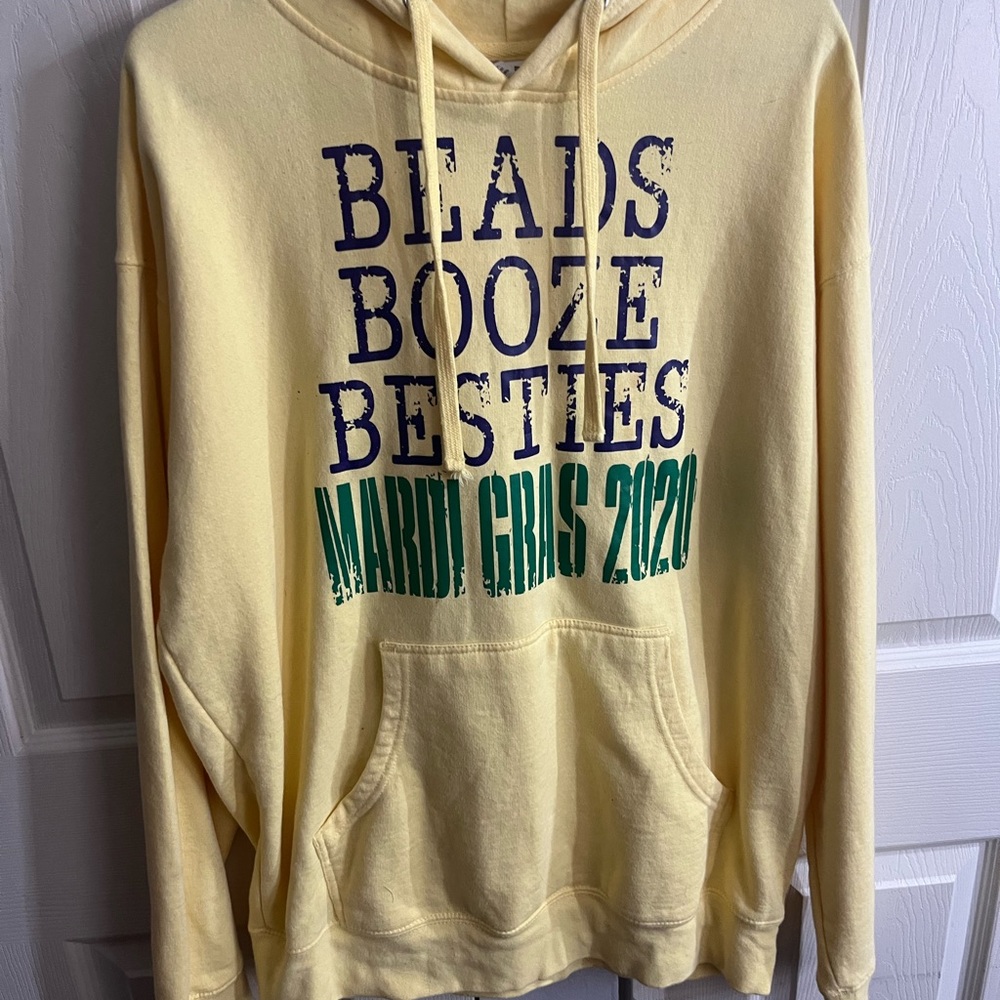 Booze beads and besties 👯‍♀️ hoodie for Mardi Gras